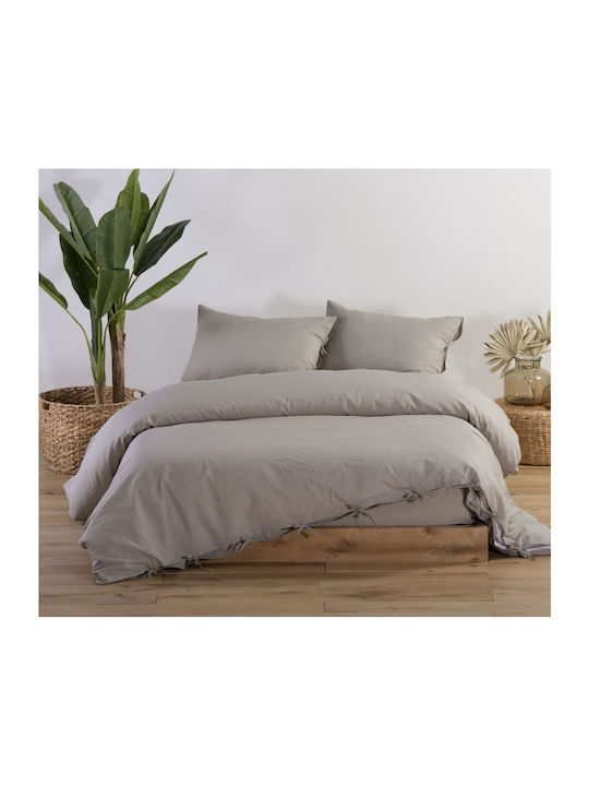 Nef-Nef Homeware Duvet Cover Queen 220x240 Ecru Ecru