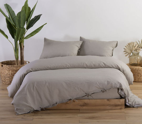 Nef-Nef Homeware Duvet Cover Queen 220x240 Ecru Ecru