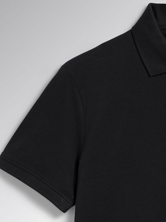 177955 Polo Short Sleeve Blouse Black