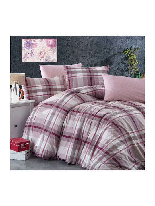 Dimcol Παπλωματοθήκη Υπέρδιπλη 220x240 Εκάβη 422 Mauve