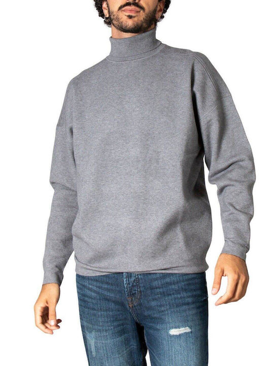 Long Sleeve Sweater Medium Grey Melange
