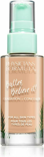 Physicians Formula Butter Believe It! Foundation Concealer Лилаво/бяло Лека-средна 30мл