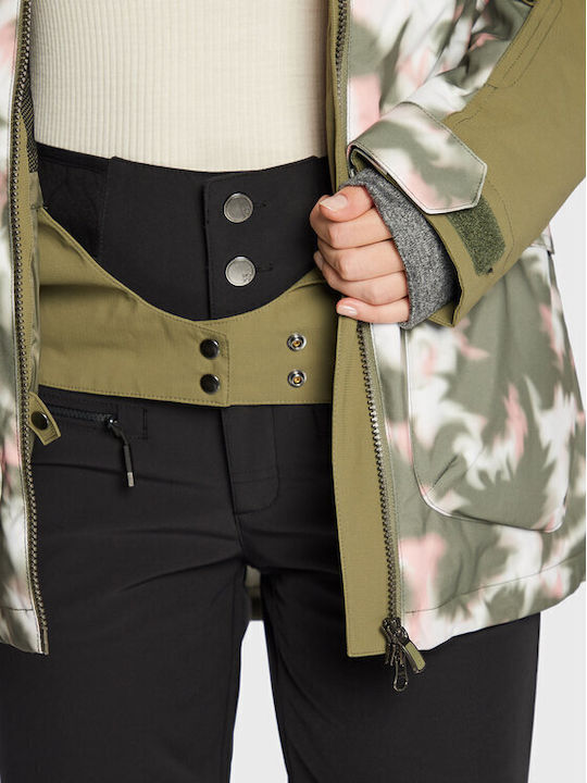 Roxy Stated Insulated ERJTJ03377-TPC2 Frauen Jacke aus für Ski & Snowboard Deep Lichen Green Nimal