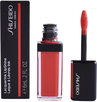 Shiseido Lacquer Ink Lip Shine Luciu de buze Portocaliu 6ml