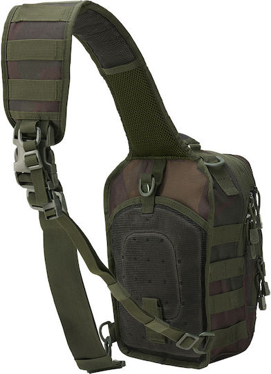 Brandit US Cooper Sling Pack Military Pouch Chest made of Polyester Woodland Dark Woodland 8lt
