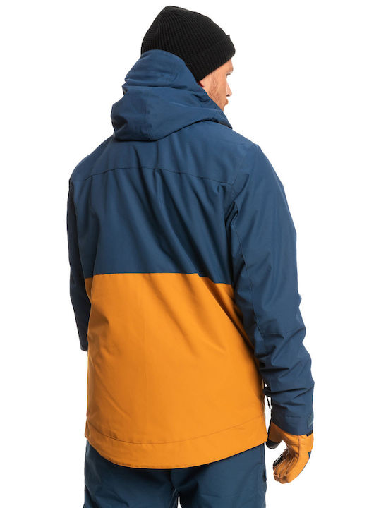 Quiksilver Sycamore EQYTJ03335-BSN0 Ανδρικό Μπουφάν για Σκι & Snowboard Insignia Blue