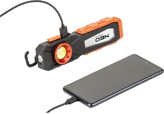 Neo Tools Arbeitslampe Batterie LED IP20 mit einer Helligkeit von bis zu 500lm