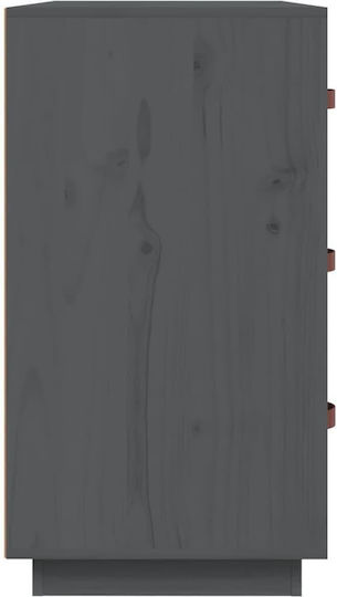 Συρταριέρα Κρεβατοκάμαρας mit 3 Schubladen Grey 80x40x75cm