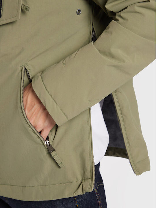 Rainforest Pocket 2 Herren Winter Jacke Wasserdicht und winddicht Khaki