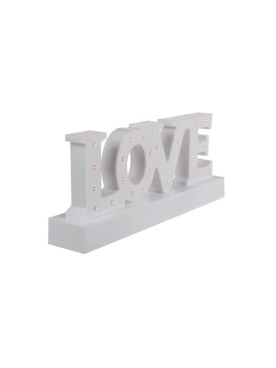 Out of the Blue Decorative Lamp Love White