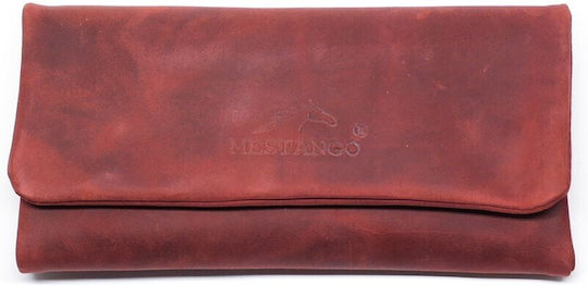 Mestango Tobacco Pouch With Magnetic Clasp 15.5x8cm Burgundy