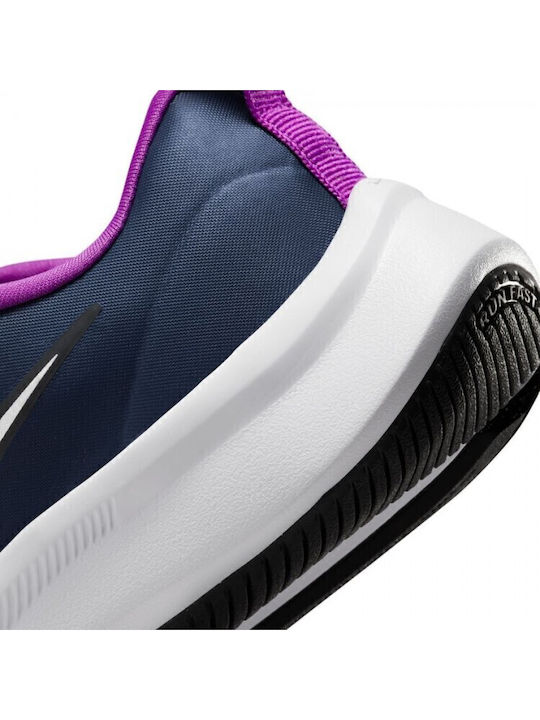 Star Runner Star Runner Kids Sports Shoes Running with Hoop & Loop Closure Navy Blue