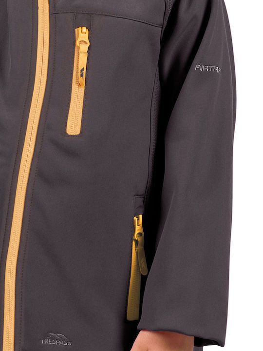 Kids' Sports Jacket Short with Lining & Hood Gray Kian
