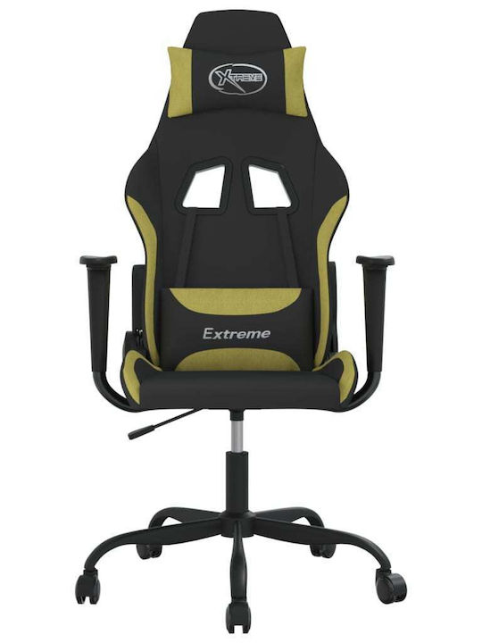 vidaXL 345475 Scaun Gaming Negru / Verde Deschis