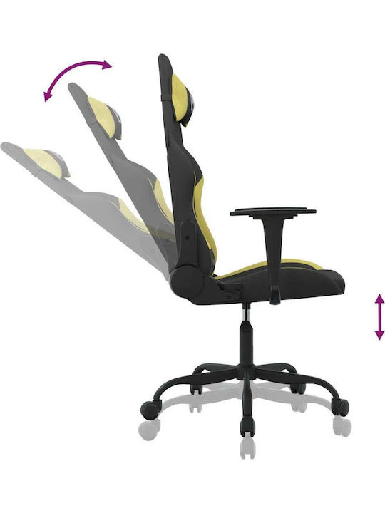 vidaXL 345475 Scaun Gaming Negru / Verde Deschis