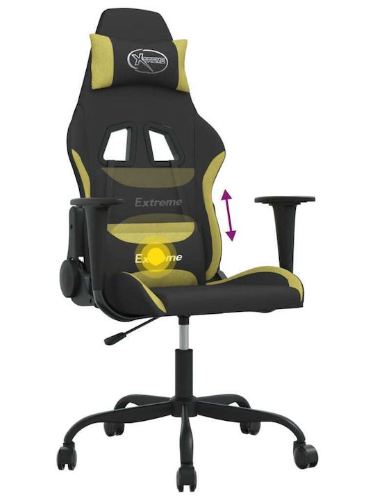 vidaXL 345475 Scaun Gaming Negru / Verde Deschis