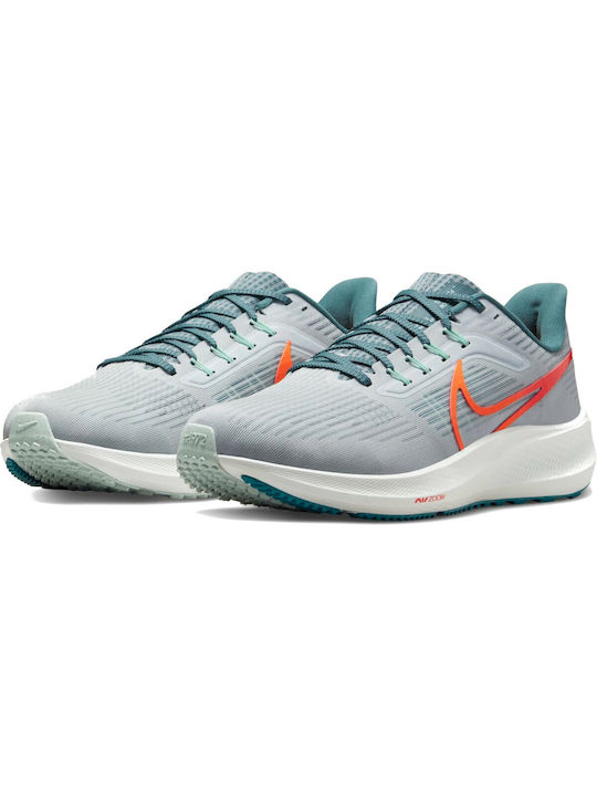 Nike Air Zoom Pegasus 39 Ανδρικά Αθλητικά Παπούτσια Running Pure Platinum / Total Orange / Mineral Slate