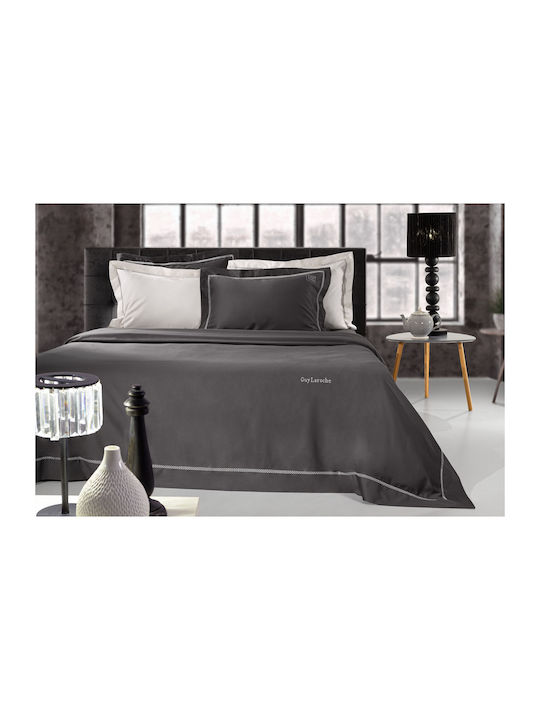 Guy Laroche Bettwäsche-Set King Size 270x280cm. Blend Anthracite 4Stück