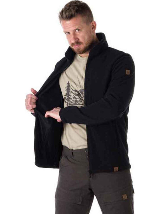 Maurice Ανδρική Ζακέτα Fleece Μαύρη