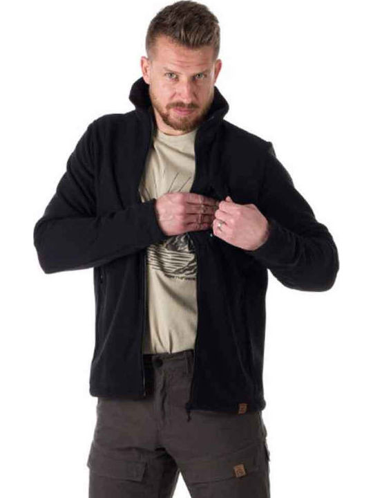 Maurice Ανδρική Ζακέτα Fleece Μαύρη