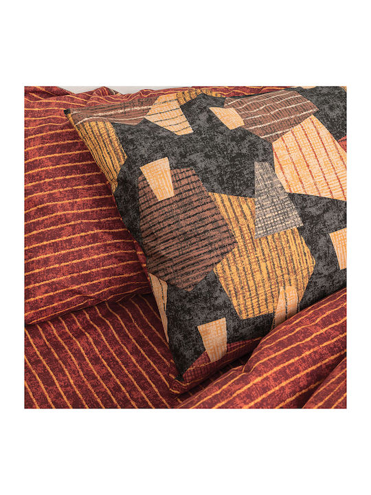 Palamaiki Sheet Sets King Size 265x260cm. Fashion Life FL6160 Orange 4pcs