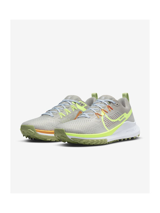 React Pegasus Trail 4 Sport Shoes Trail Running Light Iron Ore / Cobblestone / Football Grey / Volt