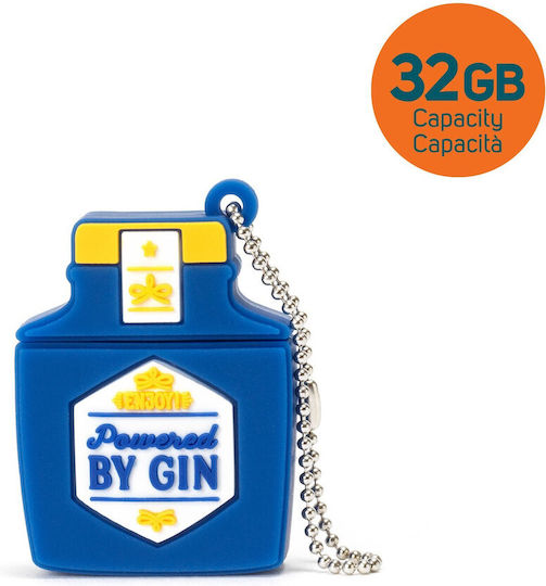 Legami Milano Powered By Gin 32GB USB 3.0 Stick Blue