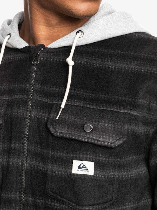 Super Swell Μακρυμάνικo Overshirt Καρό Μαύρο