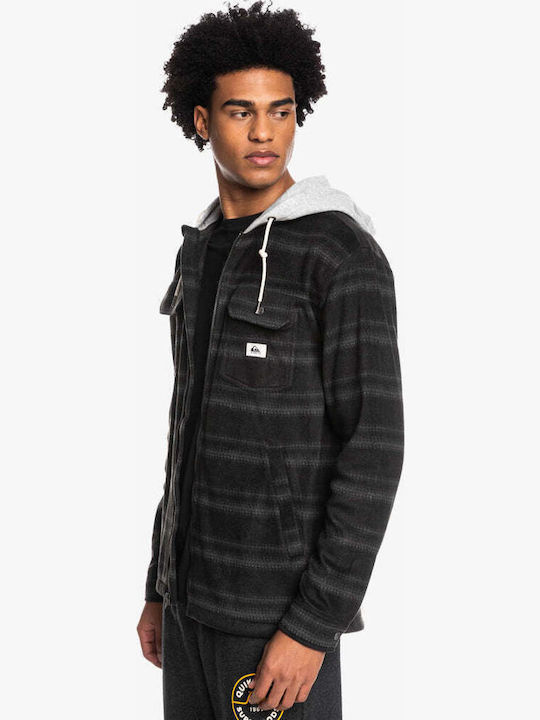 Super Swell Μακρυμάνικo Overshirt Καρό Μαύρο