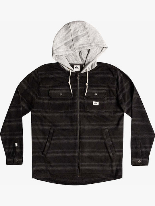 Super Swell Μακρυμάνικo Overshirt Καρό Μαύρο