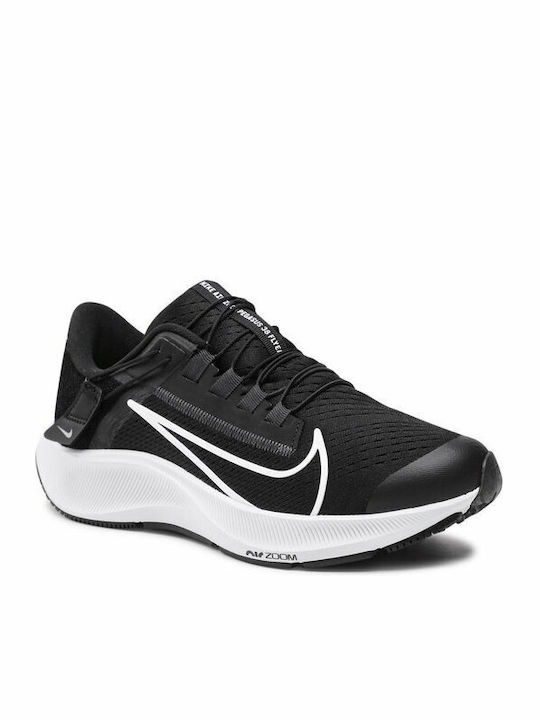 Nike Air Zoom Pegasus 38 Flyease Ανδρικά Αθλητικά Παπούτσια Running Black / White / Anthracite / Volt