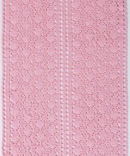 Silk Fashion Ράνερ Βαμβακερό Πλεκτό C210 Ροζ 32x160εκ.