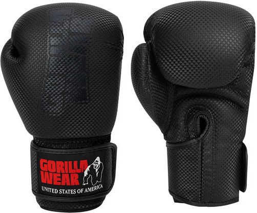 Gorilla Wear Montello Boxing Gloves for Match Black