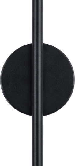 GloboStar Diadem Modern Leuchte Wand mit Integrierter LED und Einstellbares Weißes Licht Schwarz 60x4x60cm