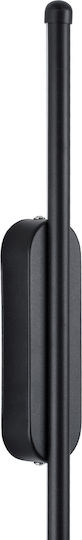 GloboStar Harlem Modern Lamp Wall with Integrated LED and Adjustable White Light Black 60x60cm