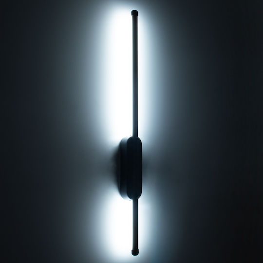 GloboStar Harlem Modern Lamp Wall with Integrated LED and Adjustable White Light Black 60x60cm