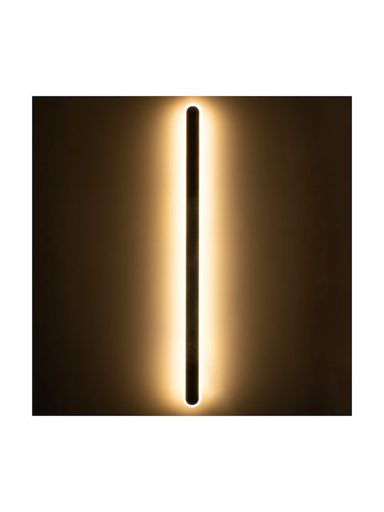 GloboStar Houston Modern Lamp Wall with Integrated LED and Adjustable White Light Black 100x100cm