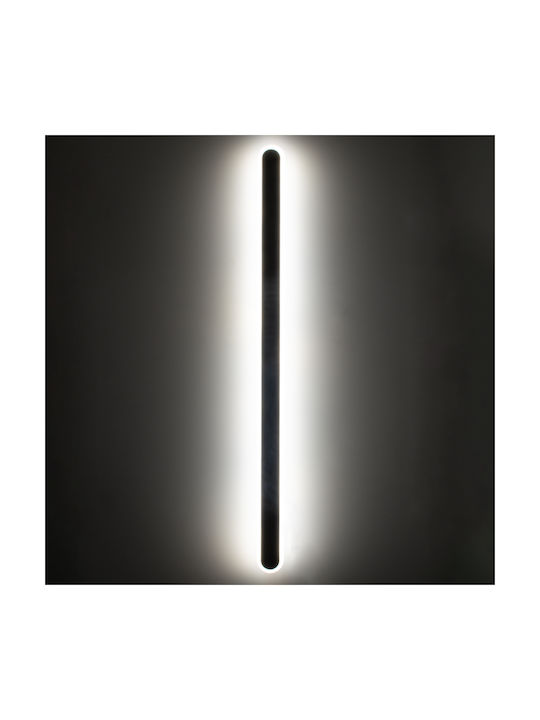 GloboStar Houston Modern Lamp Wall with Integrated LED and Adjustable White Light Black 100x100cm