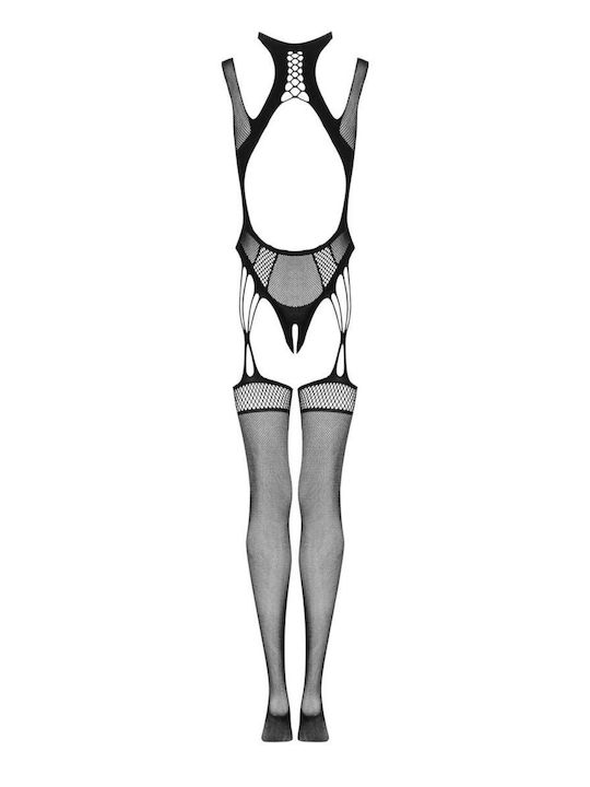 Obsessive Bodystocking Plasă Cu Chilot Deschis Negru