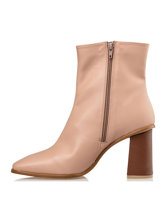 Stiefeletten Damen Beige