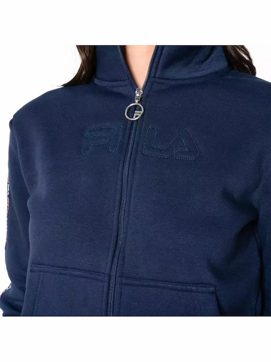 Freesia Women's Sweatshirt Jacket Navy Blue