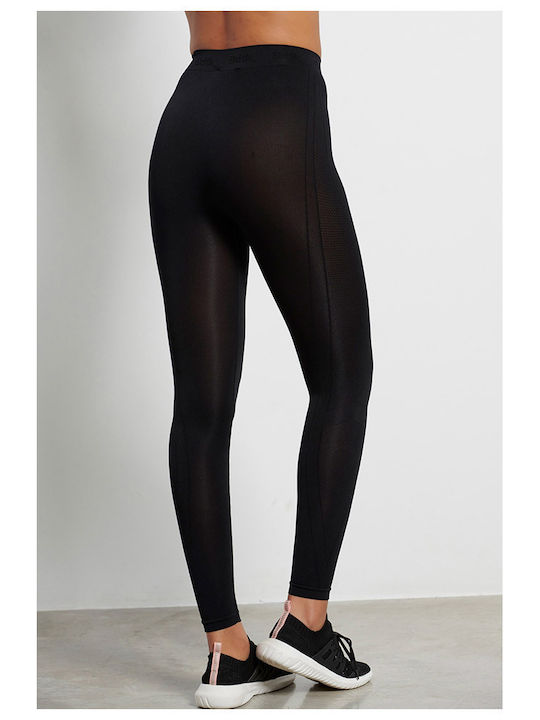 BodyTalk Frauen Lang Leggings Hochgeschnitten Schwarz