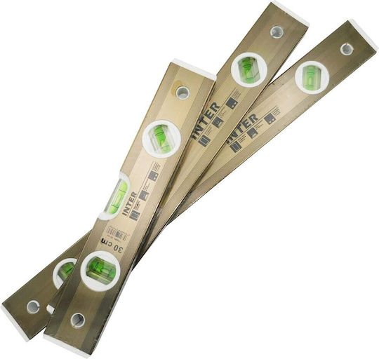 Inter 772708 Nivel de spirit Din aluminiu Magnetic 40buc cu 3 Ochiuri