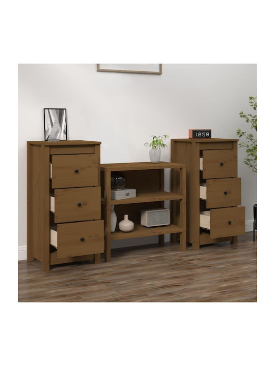Schubladen Aufbewahrung mit 2 Schubladen Ink 2τμχ L40xB35xH80cm