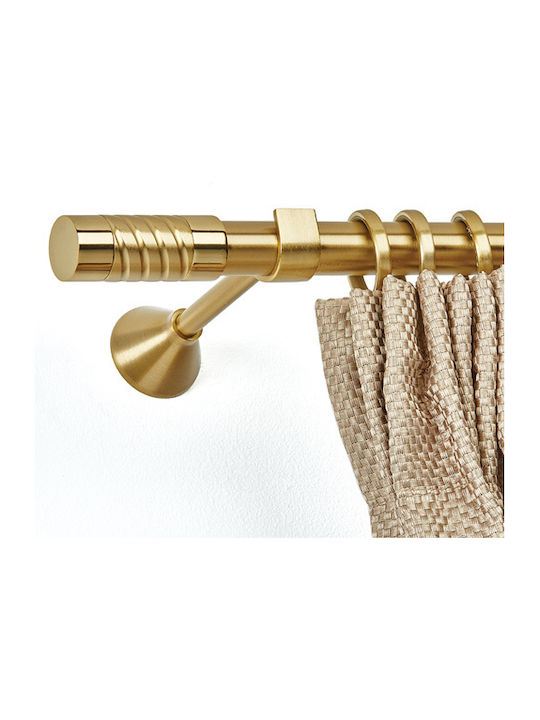 Anartisi Metallic Curtain Pole Brooklin Single Φ25mm 160cm Oro Matt