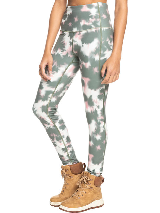 Sublime Sunshine Women's Long Training Legging High Waisted Deep Lichen Green Nimal