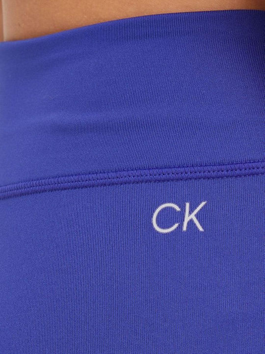 Women's Long Training Legging High Waisted Clematis Blue