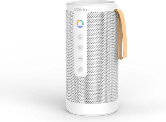 Savio BS-032 Ηχείο Bluetooth 10W με Διάρκεια Μπαταρίας έως 8.5 ώρες Λευκό