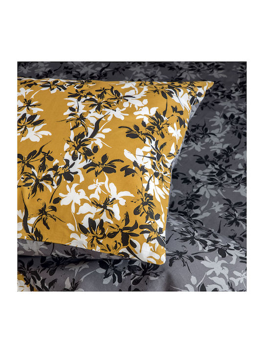 Nima Duvet Cover Set Cotton Single with Pillowcase 160x240 Zinnia Yellow