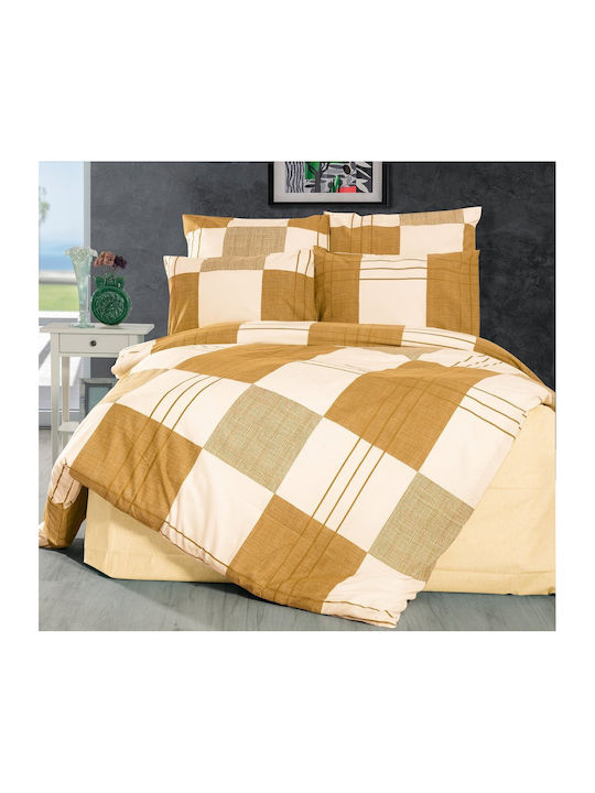 Dimcol Duvet Cover Queen 220x240 Circe 437 Golden Beige